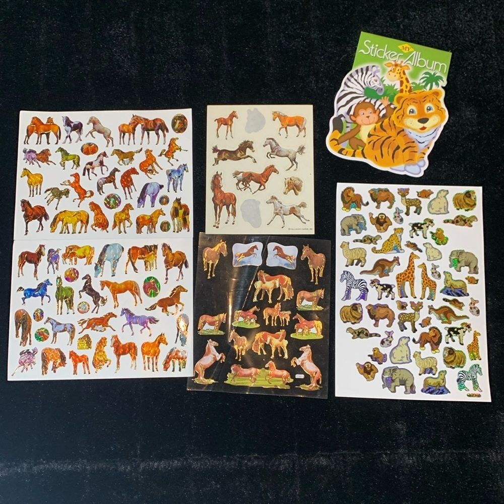Horse and Bug Sticker Lot (Vintage Included)
